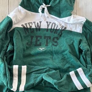 NFL Team Apparel Green and White Hoodie